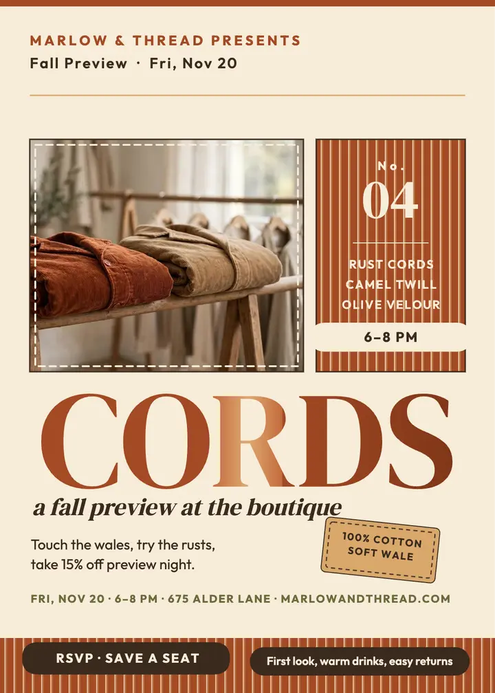 Marlow and Thread fall cords preview template