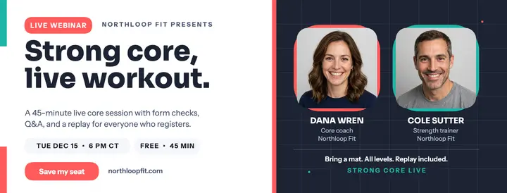 Strong Core Live webinar cover template