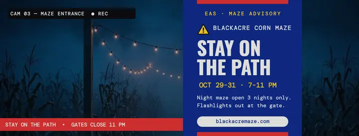 Blackacre maze alert cover template