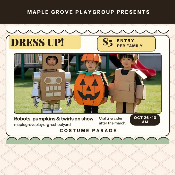 Maple Grove costume parade post template