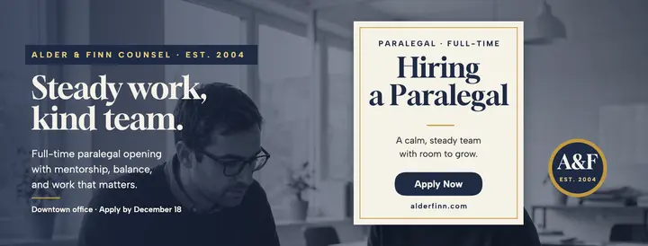Alder and Finn hiring cover template