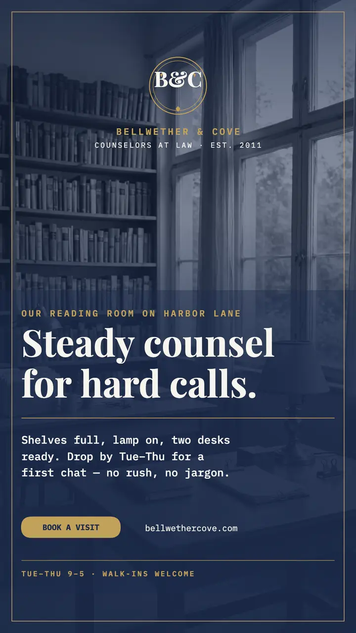Bellwether and Cove office story template