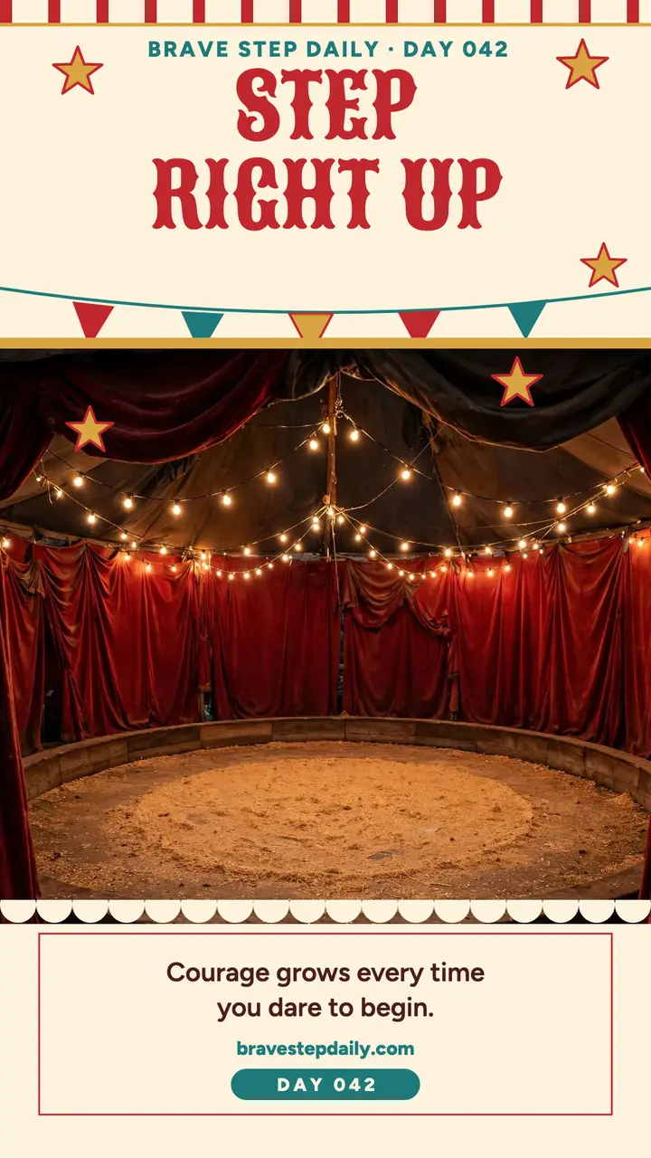 Brave Step Daily circus courage story template