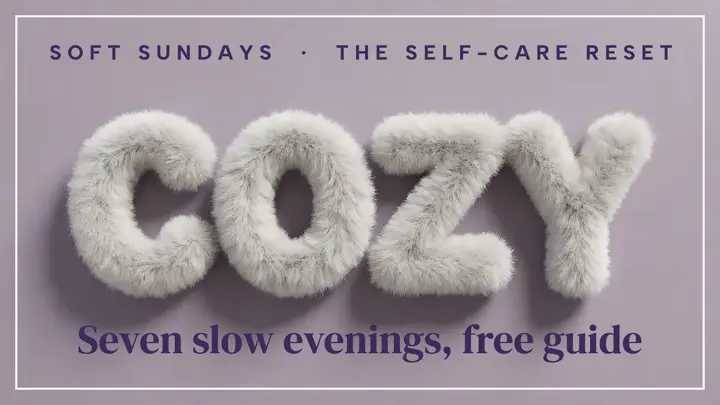 Soft Sundays cozy week thumbnail template