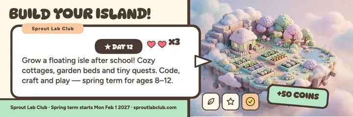 Sprout Lab Build Your Island course header template