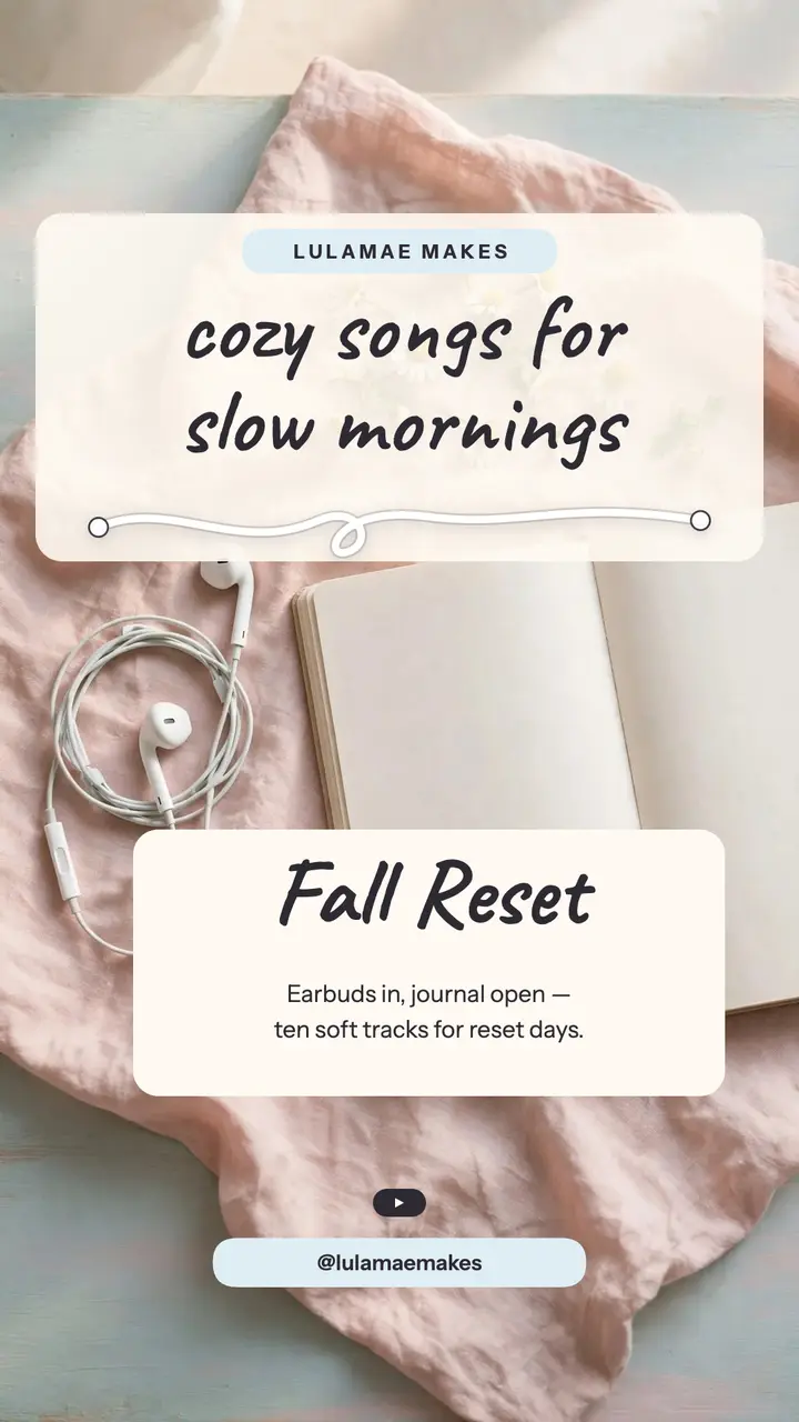 Lulamae Makes cozy playlist story template
