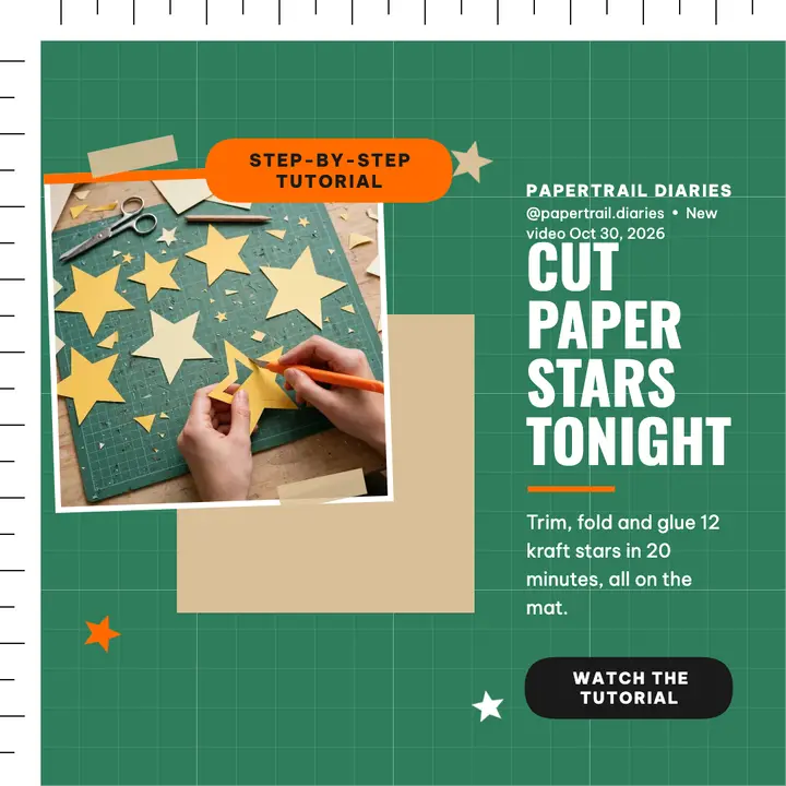 Papertrail paper stars tutorial post template