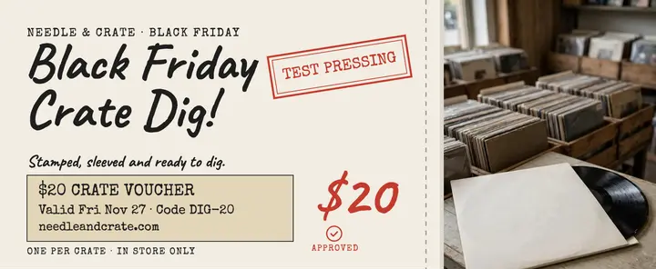 Needle and Crate Black Friday voucher template