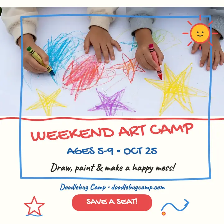 Doodlebug weekend art camp post template