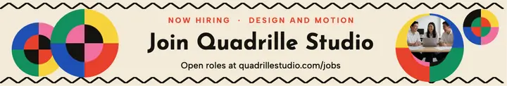 Quadrille Studio hiring cover template