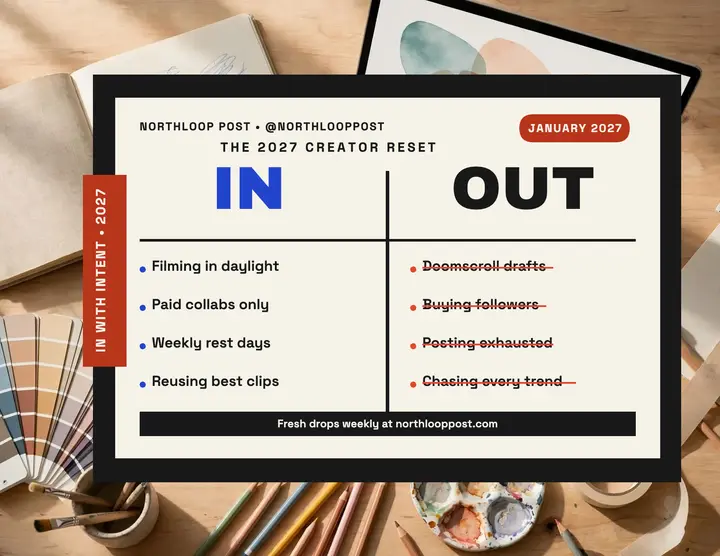 Northloop Post creator ins and outs flyer: creator ins and outs flyer template