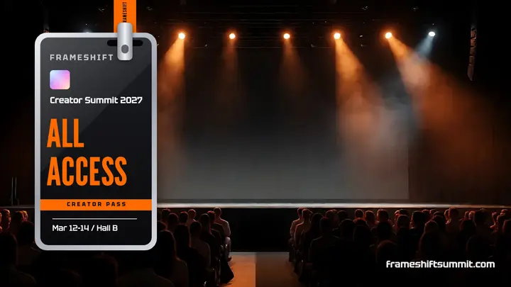 Frameshift Creator Summit all access pass thumbnail template