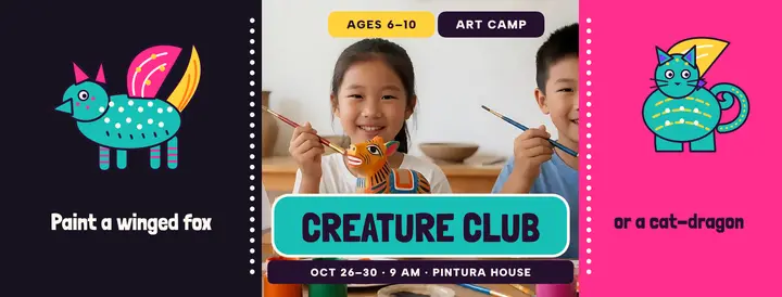 Pintura House creature club cover template