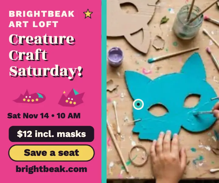 Brightbeak creature craft Saturday ad template