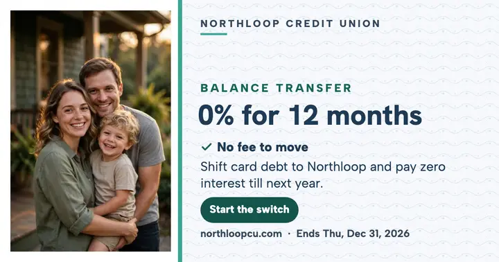 Northloop balance transfer promo post template