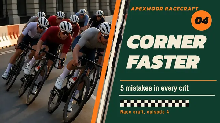 Crit corner clinic cycling thumbnail, racing livery template