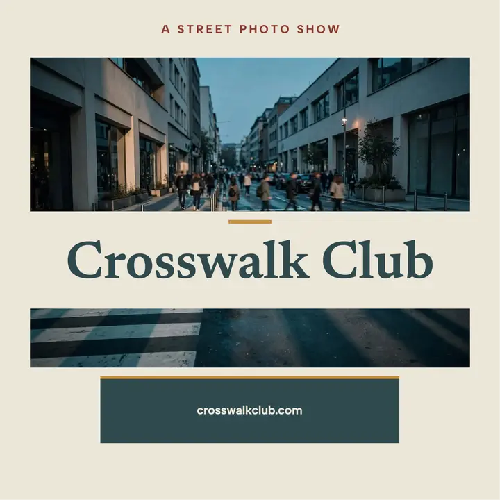 Crosswalk Club street photography podcast cover template