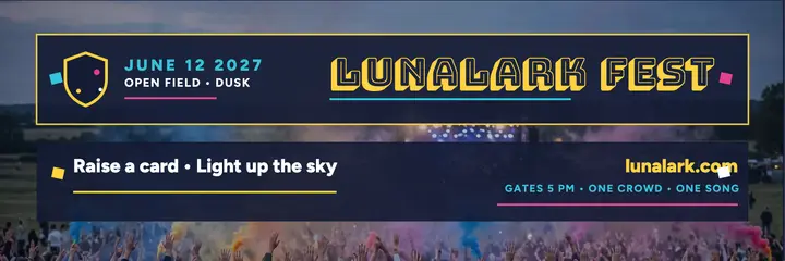 Lunalark Fest crowd mosaic header template