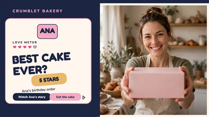 Crumblet five star story thumbnail template