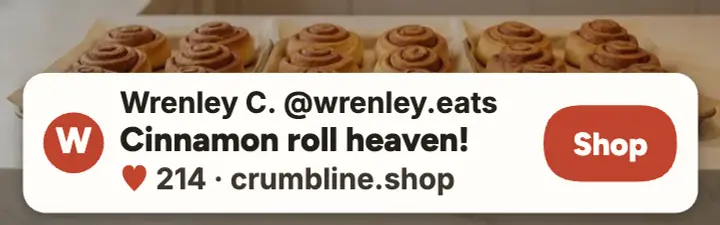 Crumbline Bakehouse review post banner: bakery review ad template