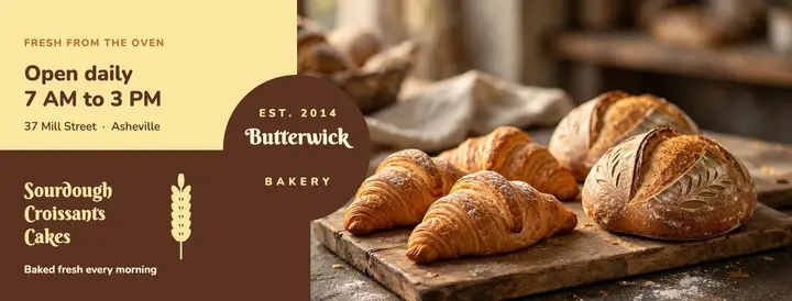 Bakery cover template