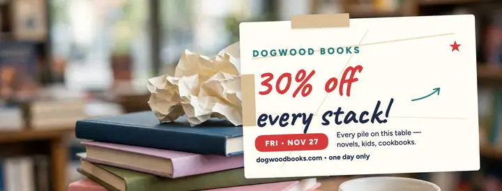 Dogwood Books Black Friday crumpled note cover template