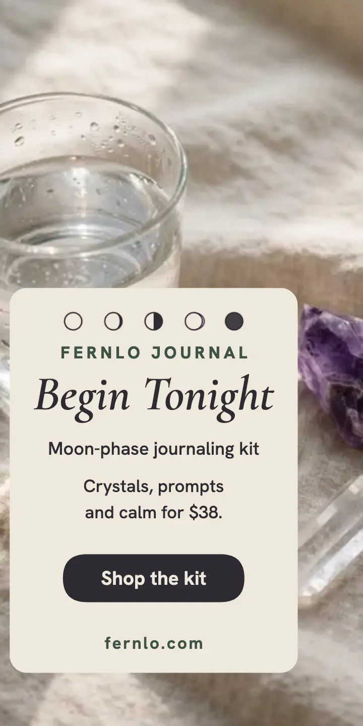 Fernlo moon-phase journaling kit ad template