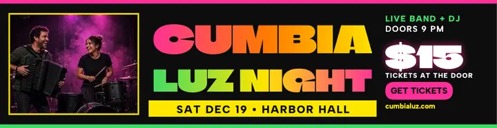 Cumbia Luz Night chicha billboard template