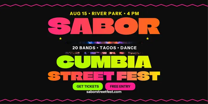 Sabor Street Fest cumbia post template