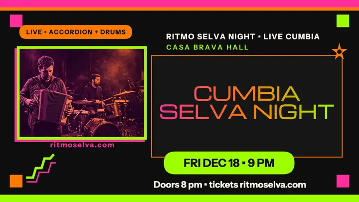 Ritmo Selva cumbia night thumbnail template