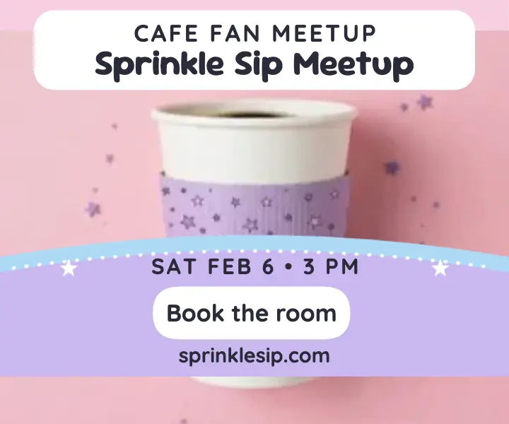 Sprinkle Sip Meetup cafe ad template