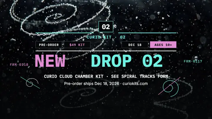 Curio Drop 02 chamber kit launch thumbnail template