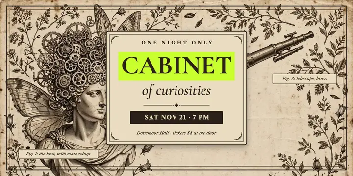 Cabinet of curiosities fair template