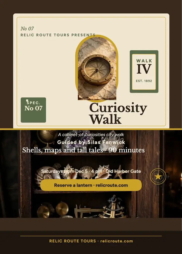Curiosity Walk tour invite template