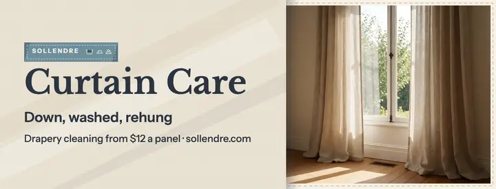 Sollendre curtain care linen cover: curtain cleaning facebook cover template