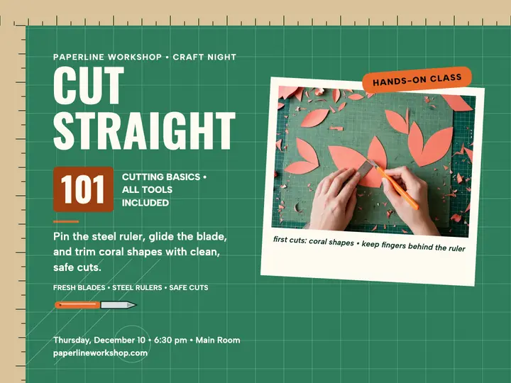 Cut Straight 101 class slide, Paperline template