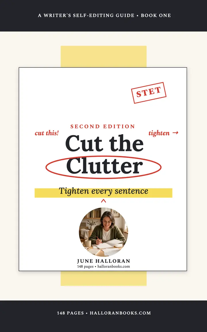 Cut the Clutter proof ebook cover template