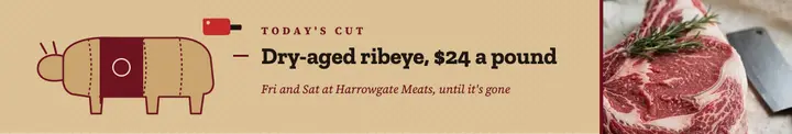 Harrowgate Meats today's cut page cover template