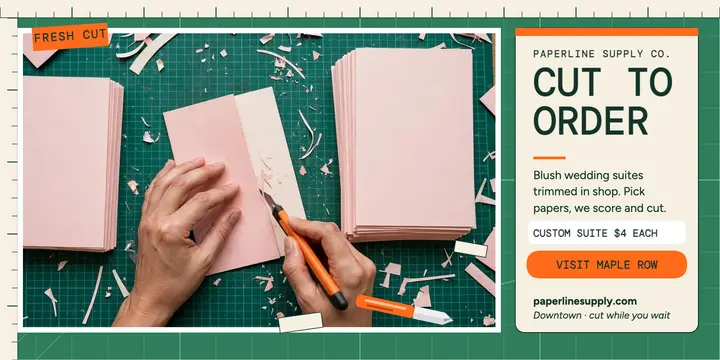 Paperline cutting mat paper shop post template