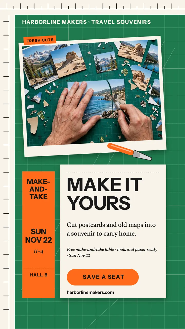 Harborline Makers souvenir make-and-take story template