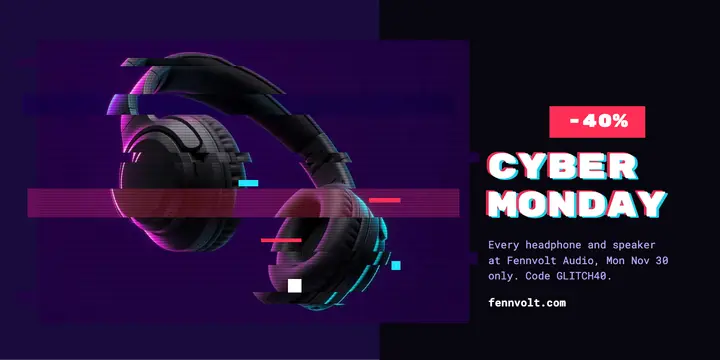 Fennvolt Cyber Monday headphones post template