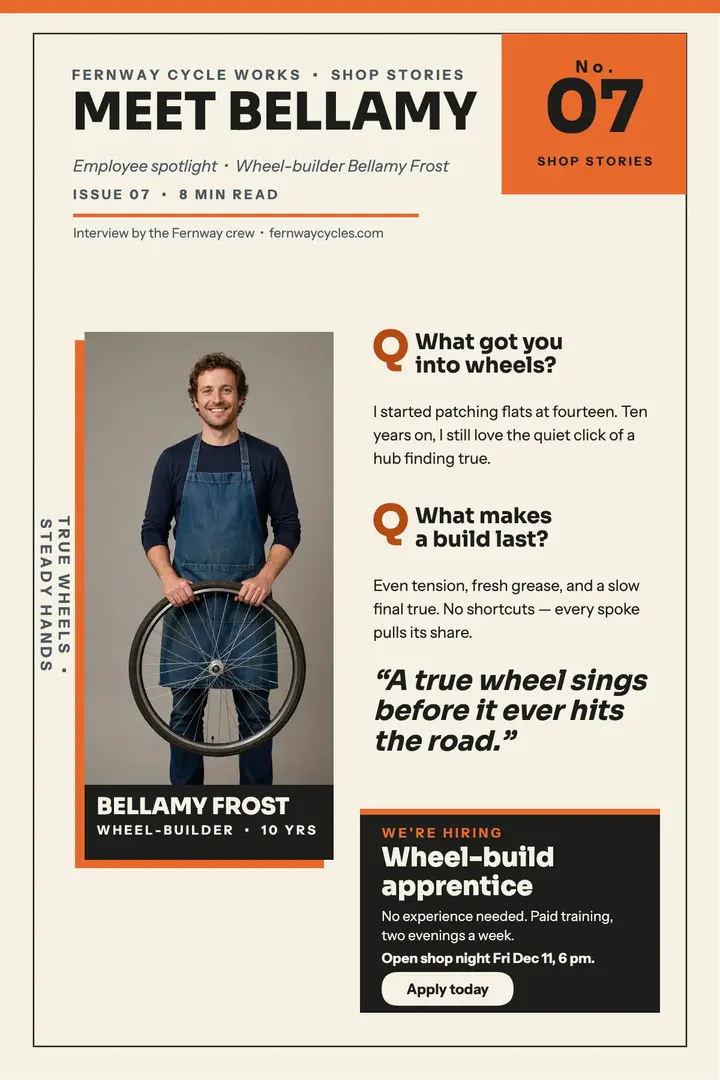Fernway Cycle Works builder spotlight template