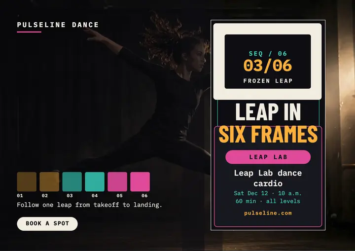 Pulseline Leap Lab sequence card template