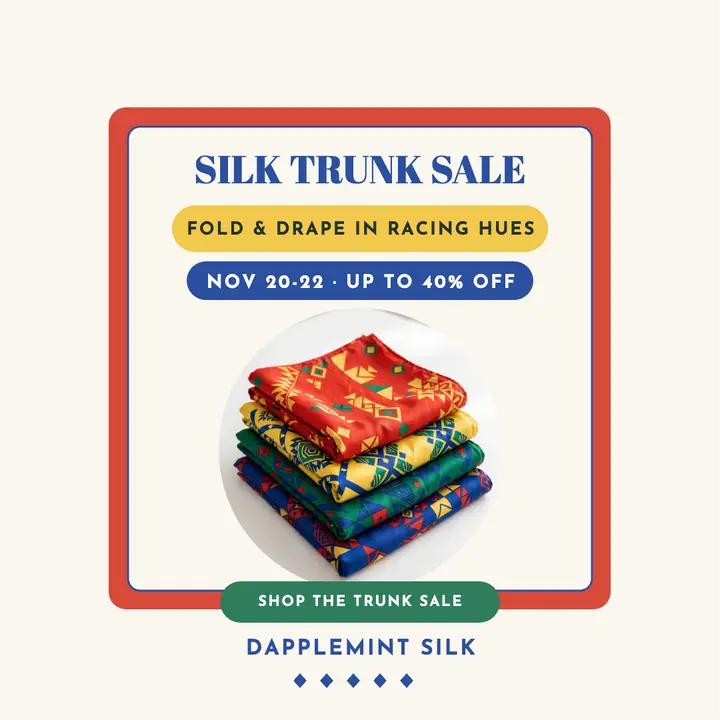 Dapplemint Silk trunk sale square post template