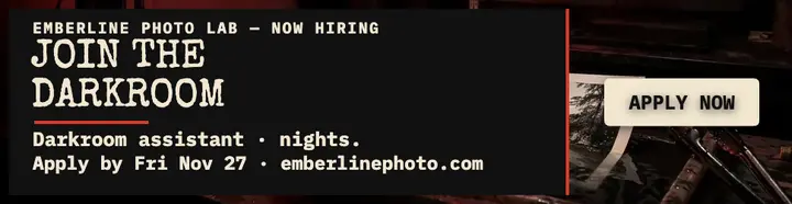 Emberline darkroom assistant hiring billboard: hiring billboard template