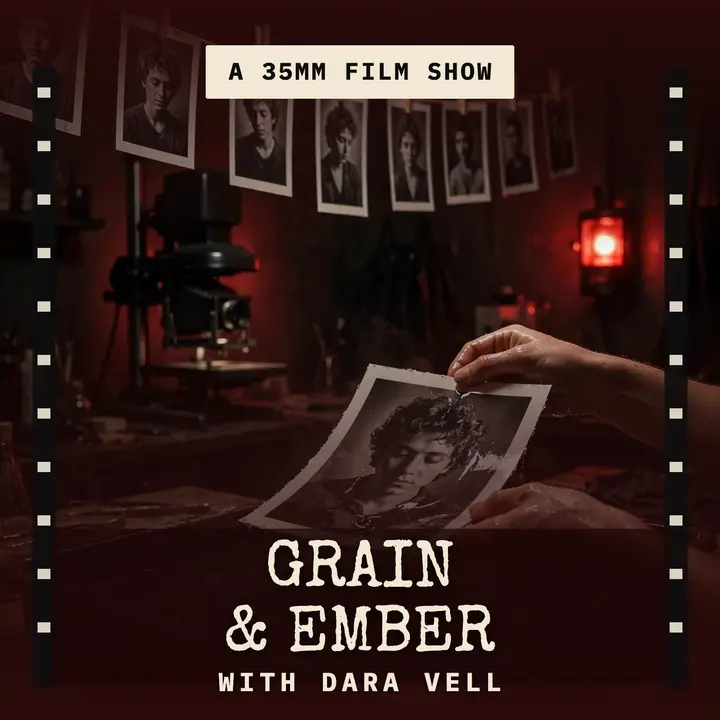 Grain and Ember film podcast cover template