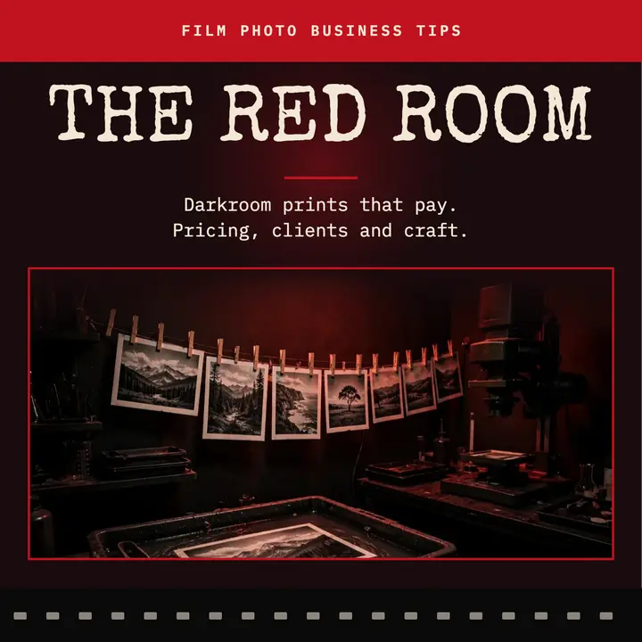 The Red Room darkroom business podcast cover template