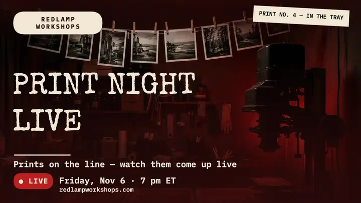 Redlamp Print Night Live darkroom thumbnail template