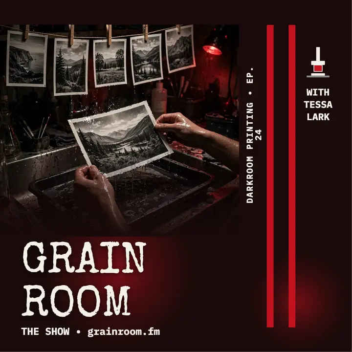 Grain Room darkroom printing podcast cover template