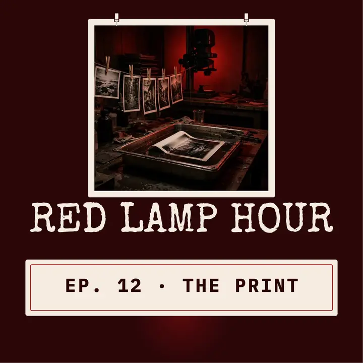 Red Lamp Hour darkroom podcast cover template